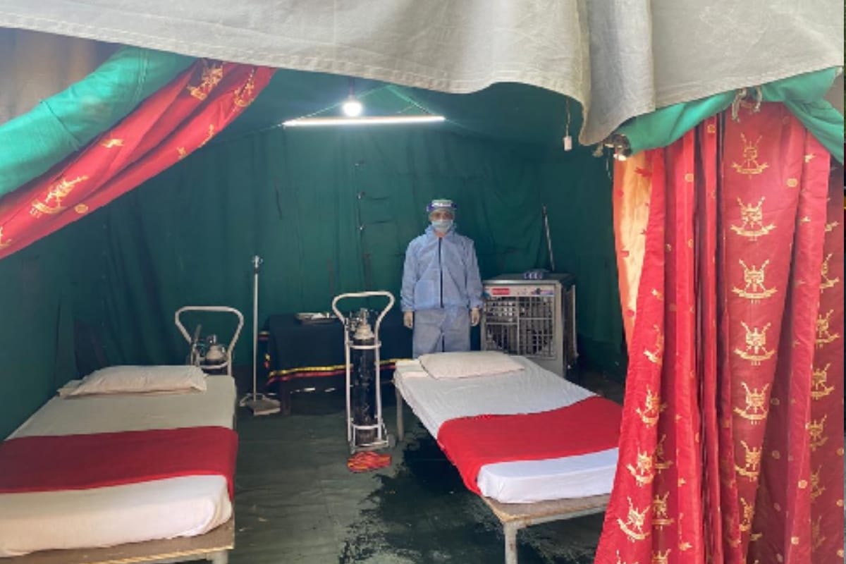 Army built 'Suraksha Chakra' to create a great system outside military hospital to fight Covid  in Meerut