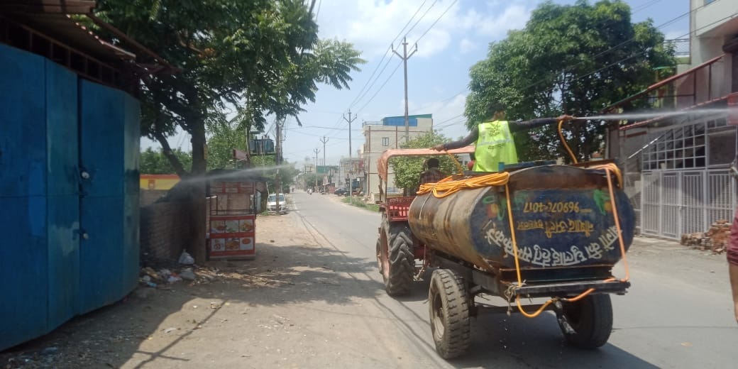 coronavirus in uttarakhand latest news : cabinet minister ganesh joshi inspection during corona curfew, photos