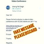 सोशल मीडिया पर वायरल फर्जी मैसेज।