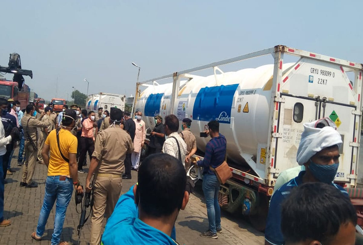 Oxygen express reached Kanpur, coronavirus news