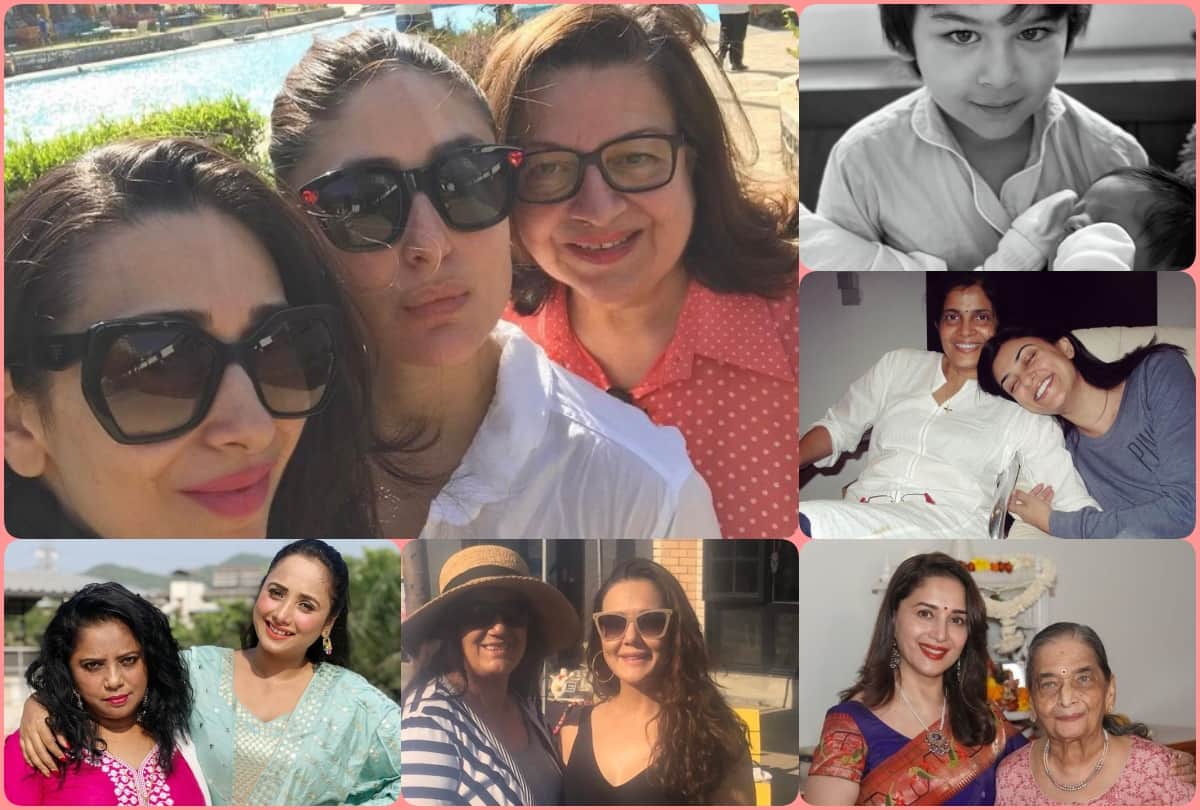 Mothers day 2021 bollywood to bhojpuri celebs shared special photos with mom Madhuri Dixit Preity Zinta and Amrapali Dubey