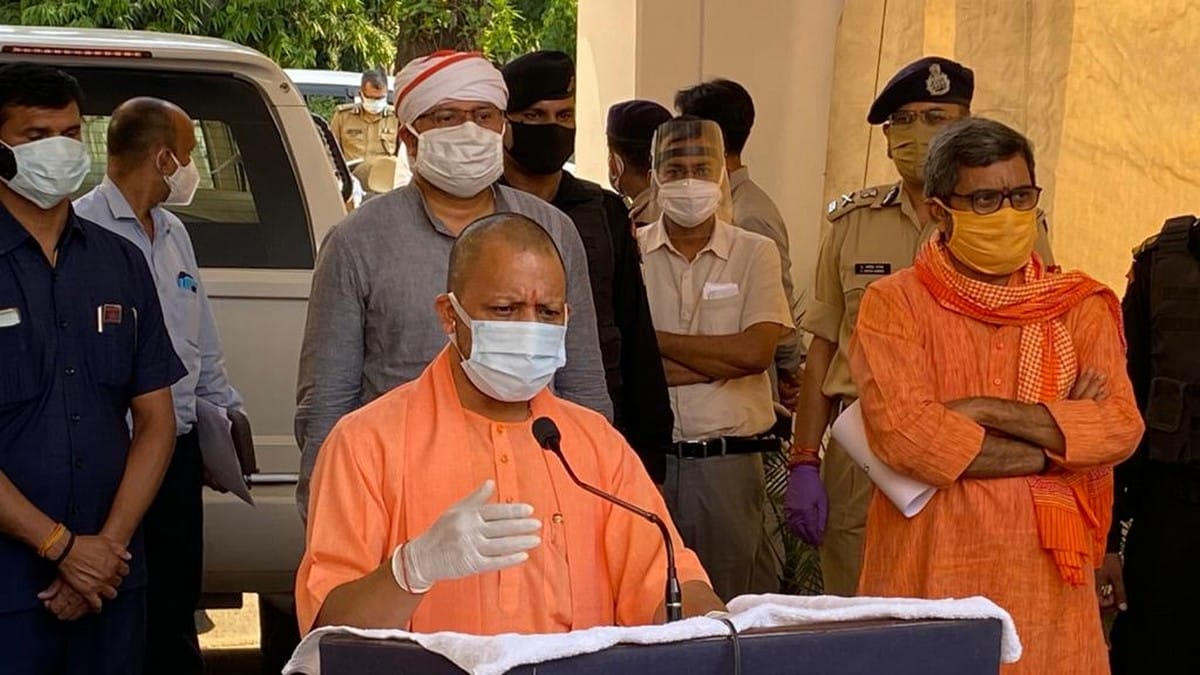 CM yogi adityanath visit varanasi: cm yogi said up government strongly fighting pandemic