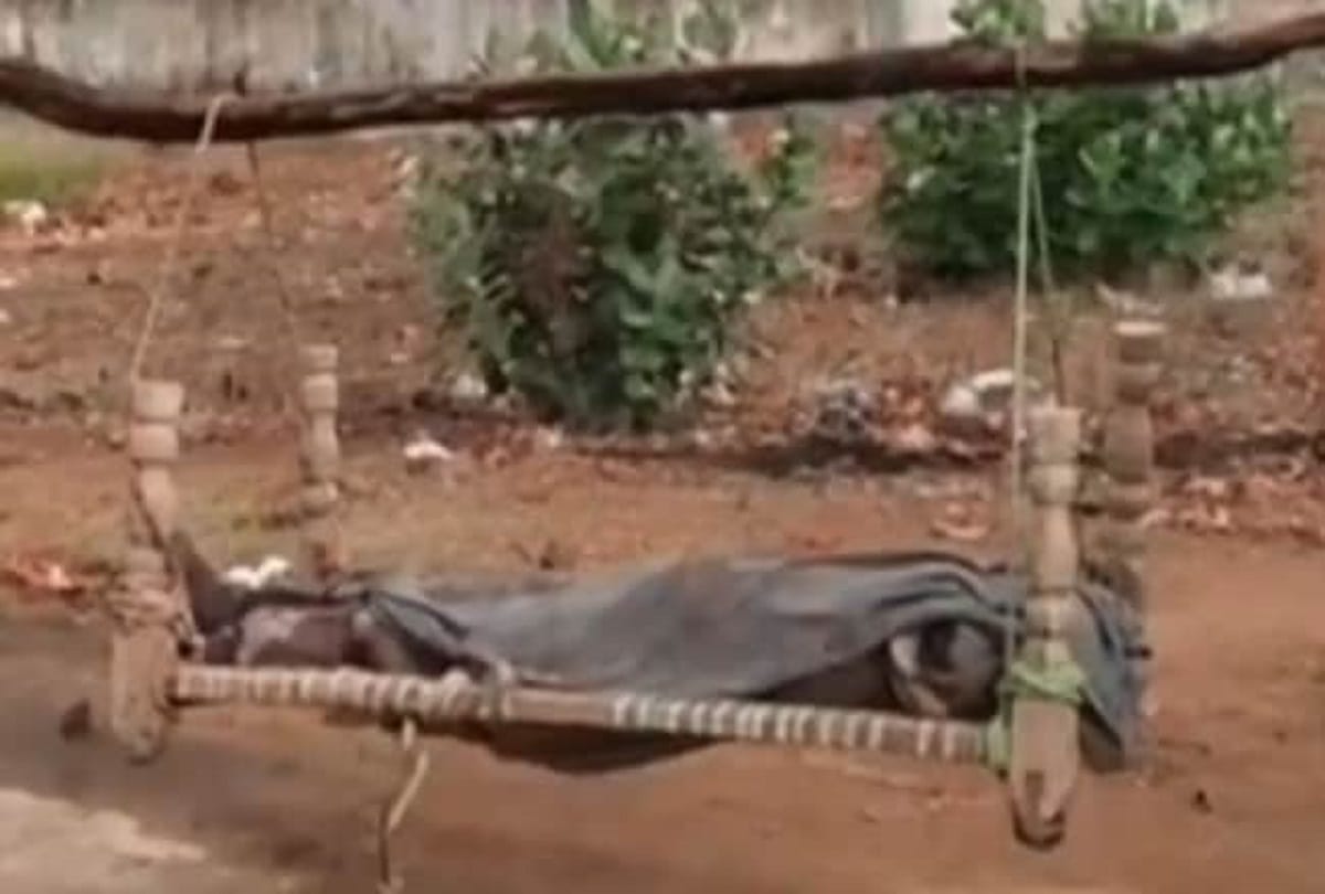 Madhya Pradesh News: Father walks 35 km with daughter's body on cot in Singrauli Ambulance