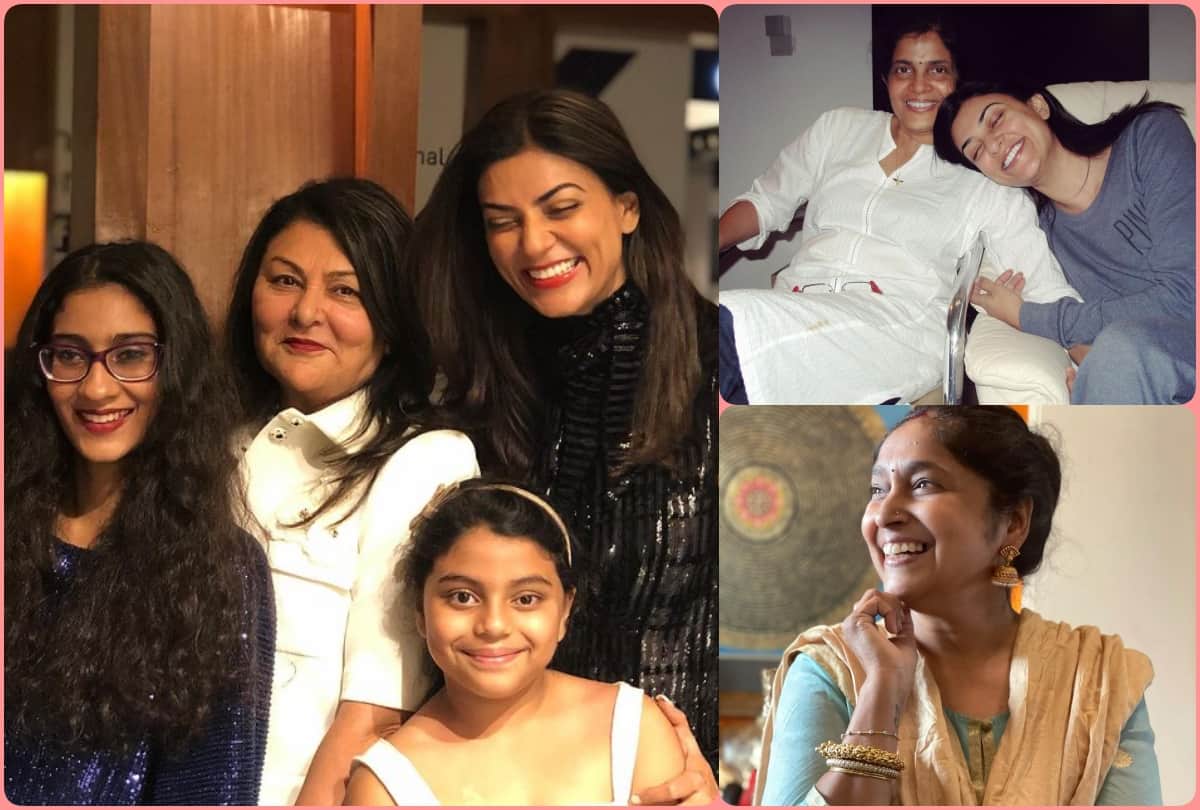 Mothers day 2021 bollywood to bhojpuri celebs shared special photos with mom Madhuri Dixit Preity Zinta and Amrapali Dubey