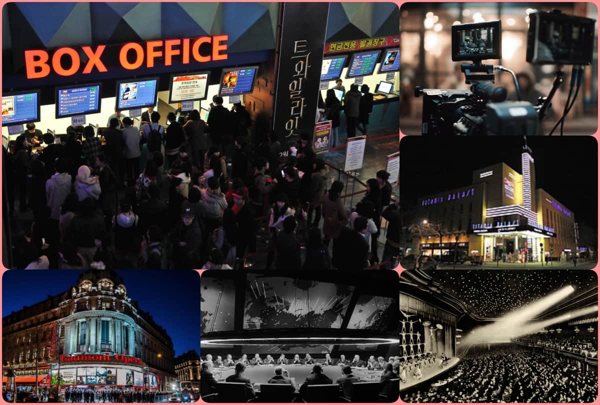 top 10 film industries of the world including Bollywood Hollywood Cinema of China and Cinema of United Kingdom