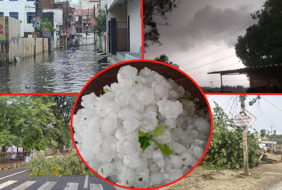 Gorakhpur weather change after heavy rain and Storm