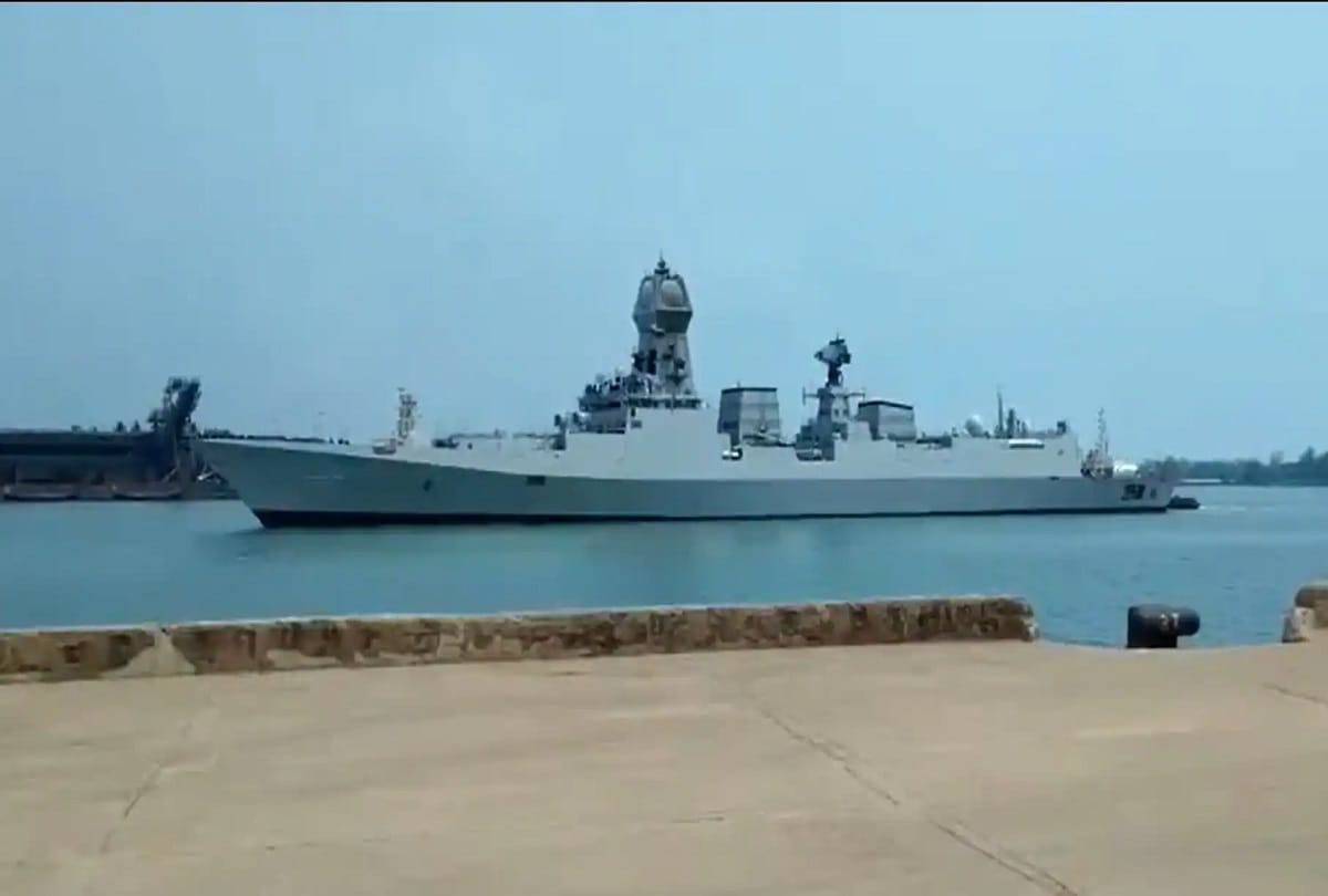 MH60R helicopter made successful landing on INS Kolkata officer said our power at sea increased