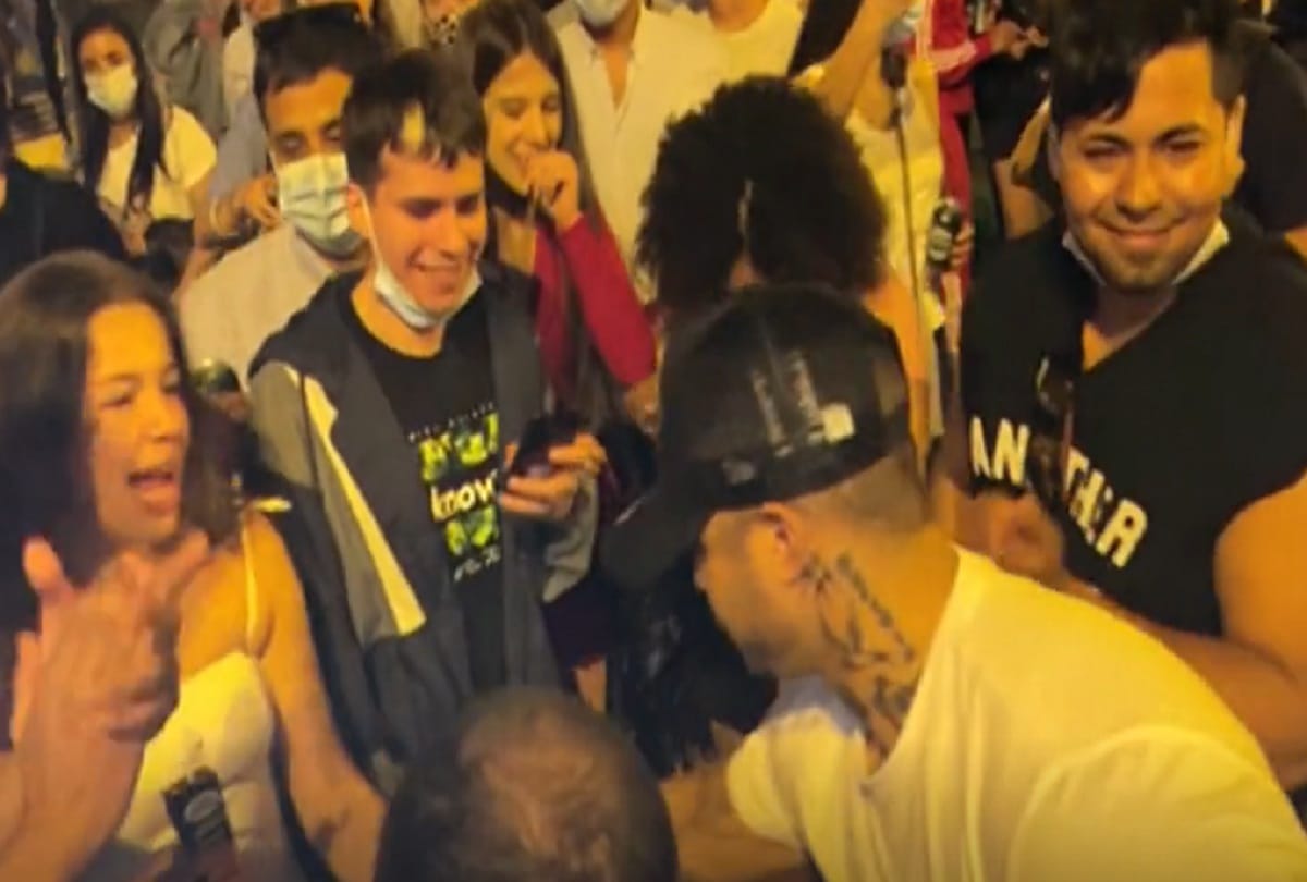 Spain people celebrates end of corona lockdown with street parties