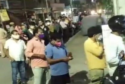 Fights for liquor, covid rules were taken away in prayagraj city