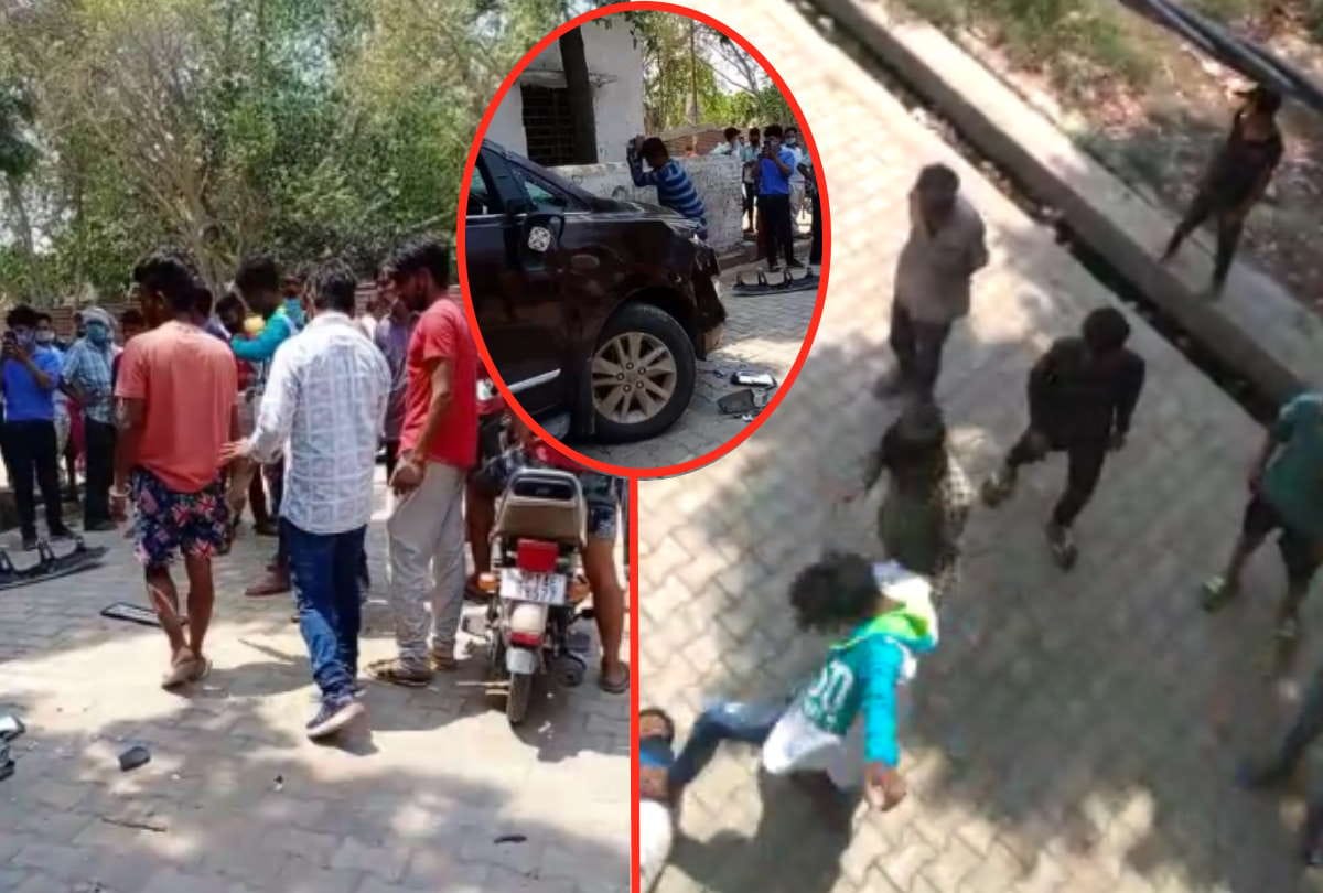 miscreants attacked on maharashtra police in ghaziabad police raid on case of murder
