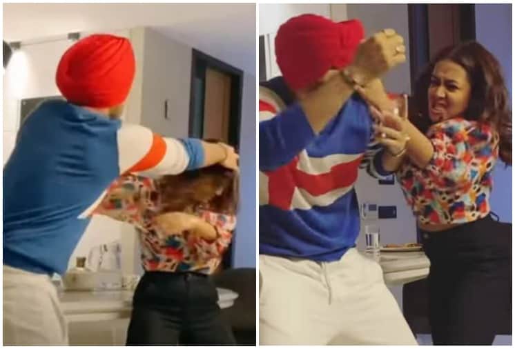 Neha Kakkar Fights with Husband Rohanpreet Singh, Funny Video Goes Viral