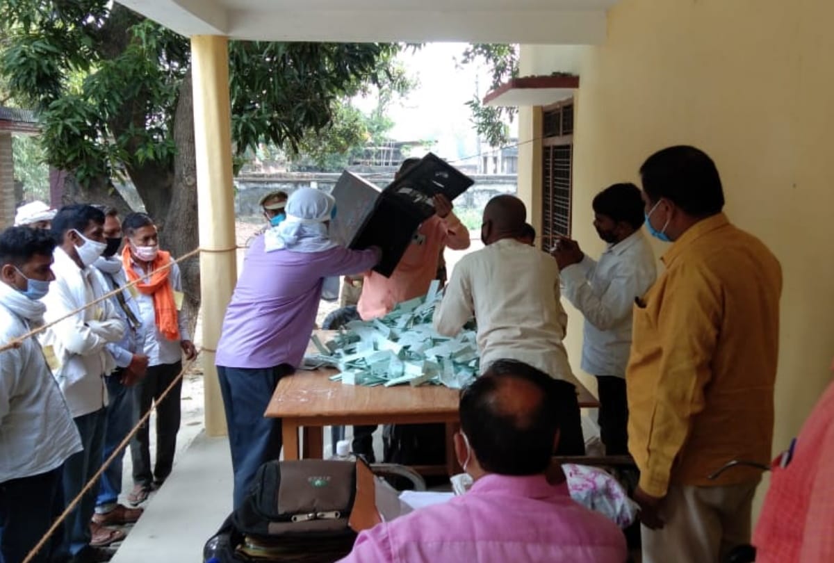 Counting today for gram pradhan post in many districts in Uttar Pradesh.