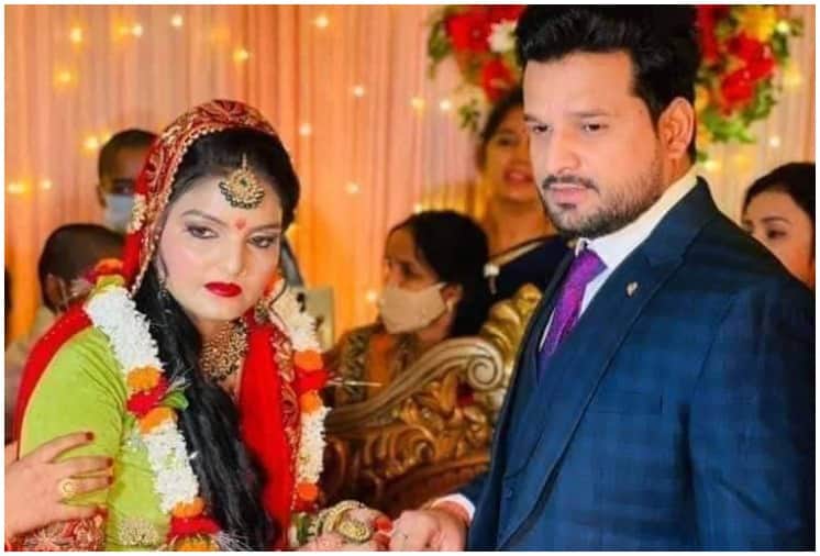 Ritesh Pandey Engagement: Bhojpuri Star Ritesh Got Engaged with Vaishali Pandey in Varanasi, See Viral Photos