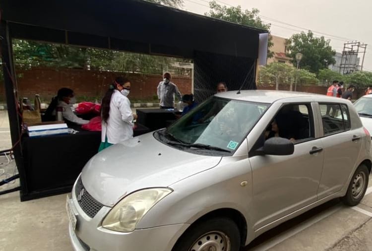 Drive through Vaccination Started in Mohali 