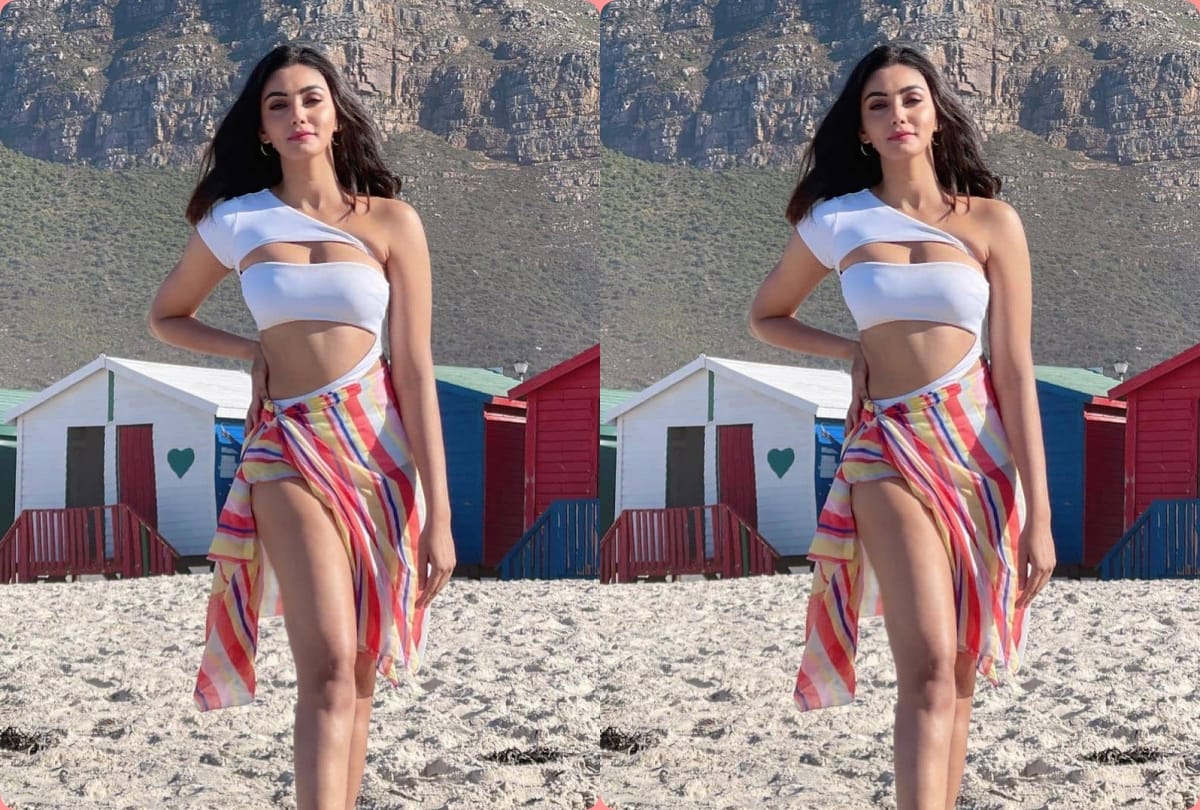khatron ke khiladi 11 Divyanka Tripathi red saree Abhinav Shukla clicked photos Nikki Tamboli swimsuit look