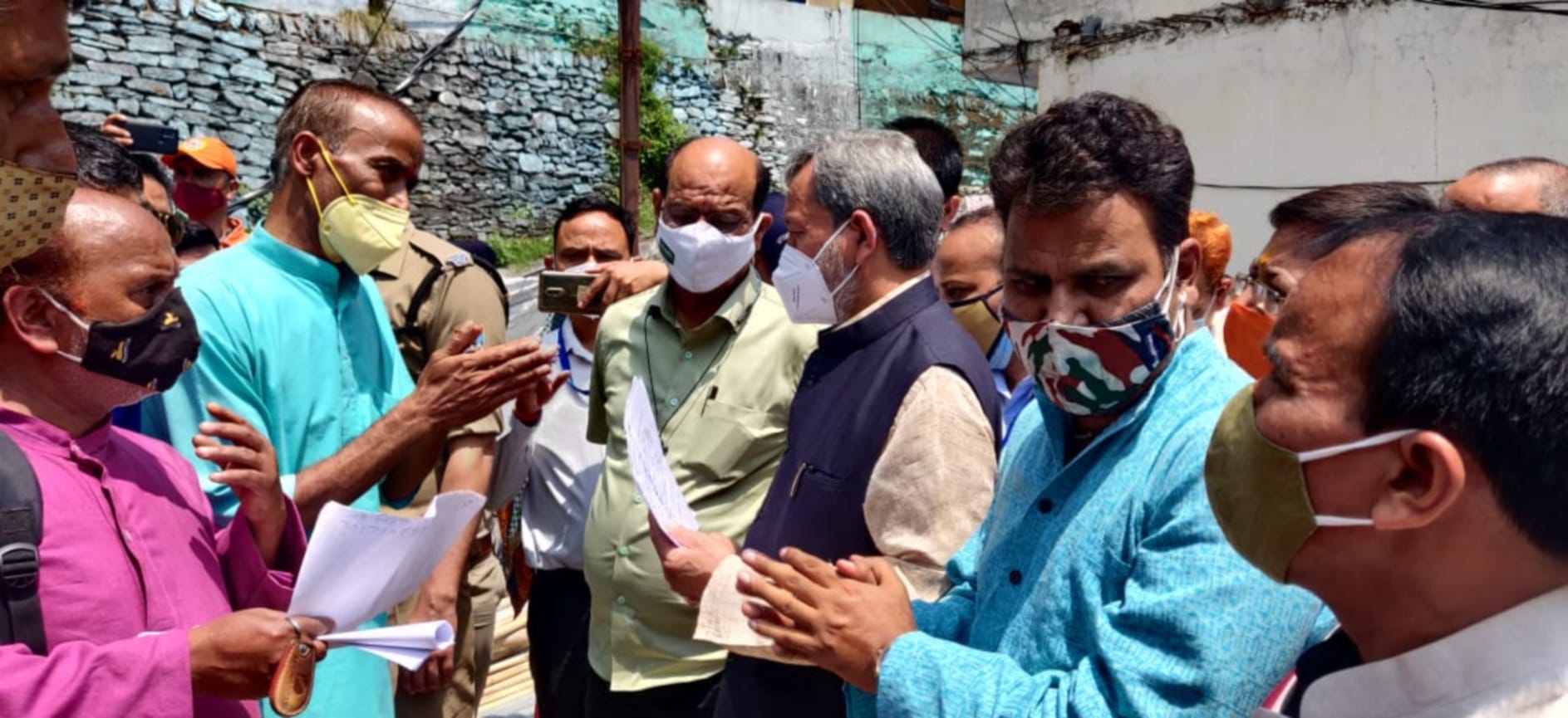 Uttarakhand Cloudburst News : Disaster in Devprayag after Heavy Rainfall, cm tirath singh rawat went on ground zero photos