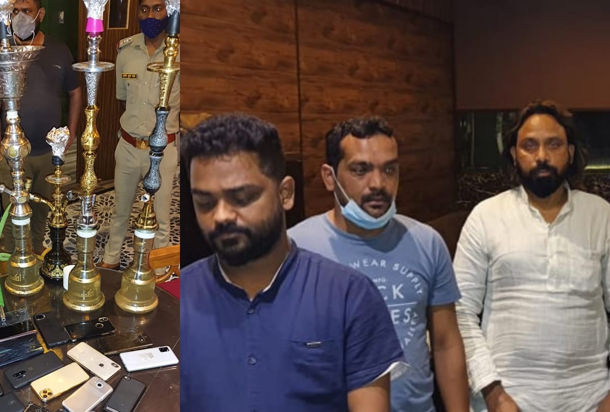 Police raided in a hukka bar in Lucknow, 16 got arrested.