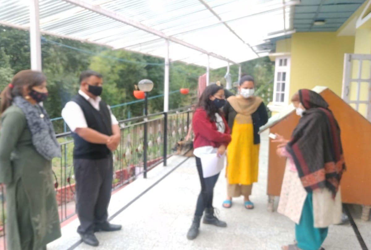 In Tutu-Majthai Panchayat the Health Department did the health checkup of the corona positive patients