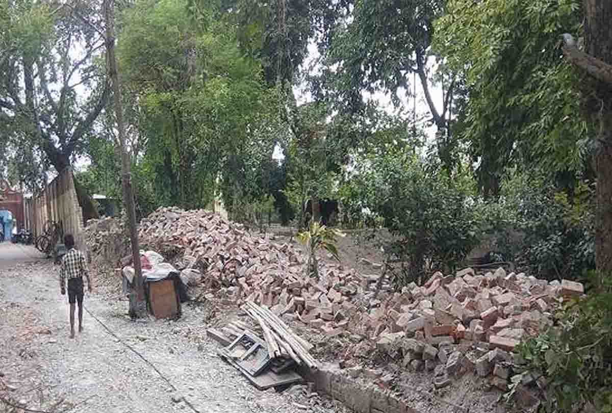 Kanpur: wall of ADG house collapsed due to storm, death of elderly, injured are undergoing treatment