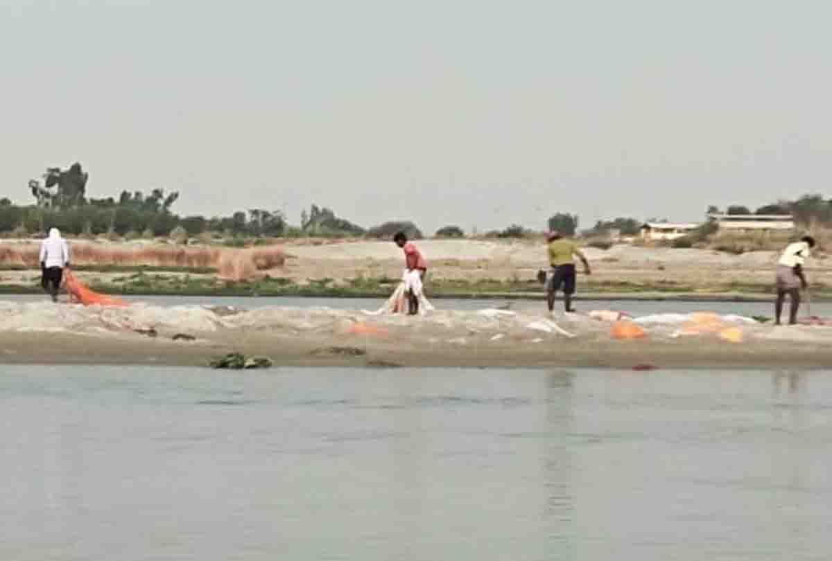 now dead body's not burial in bank of ganga and sand, all will be cremated