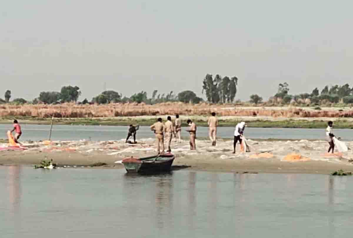 now dead body's not burial in bank of ganga and sand, all will be cremated