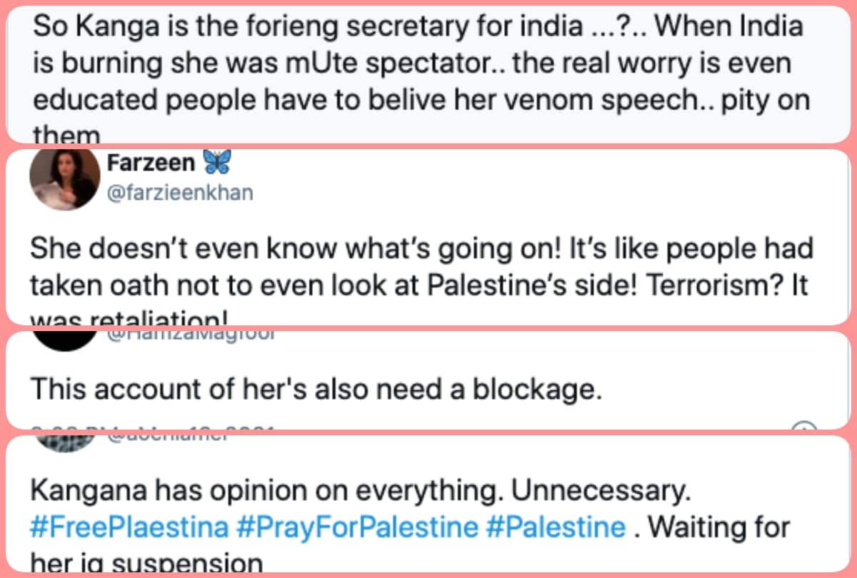 Kangana Ranaut got trolled for supporting Israel against Palestine on Jerusalem violence