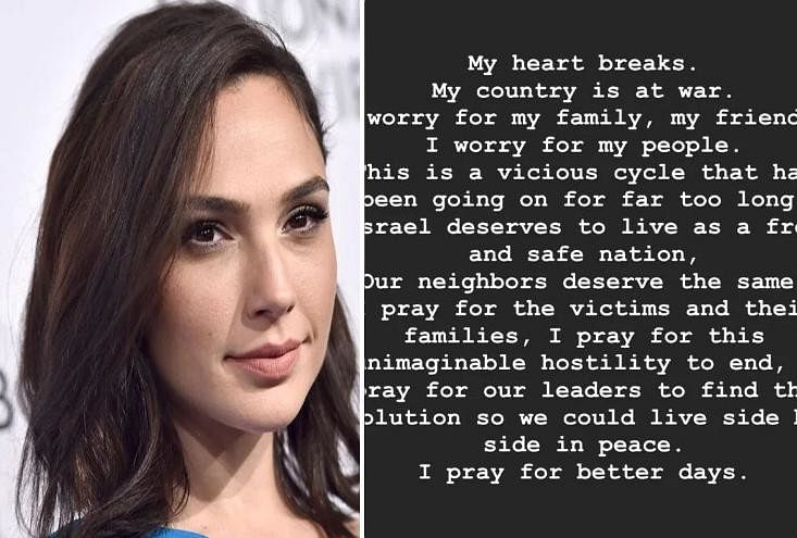 Gal Gadot Reacts To Israel Palestine Conflict Gets Trolled Entertainment News Amar Ujala