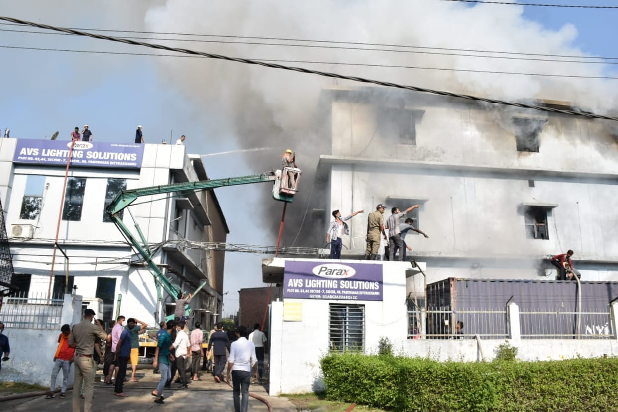 Uttarakhand News: Fierce fire in Sidcul company in Rudrapur