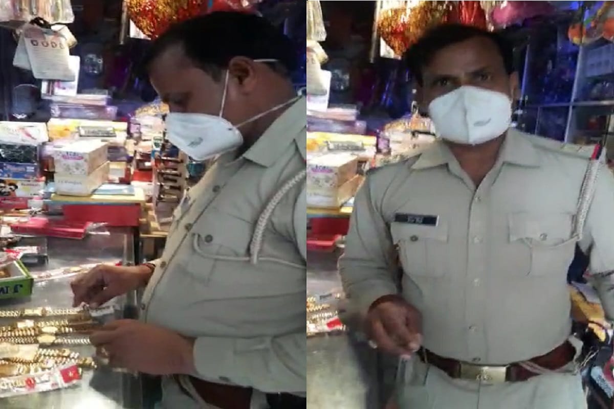 UP News: A inspector have violated the Corona Guideline and video viral on social media in Meerut