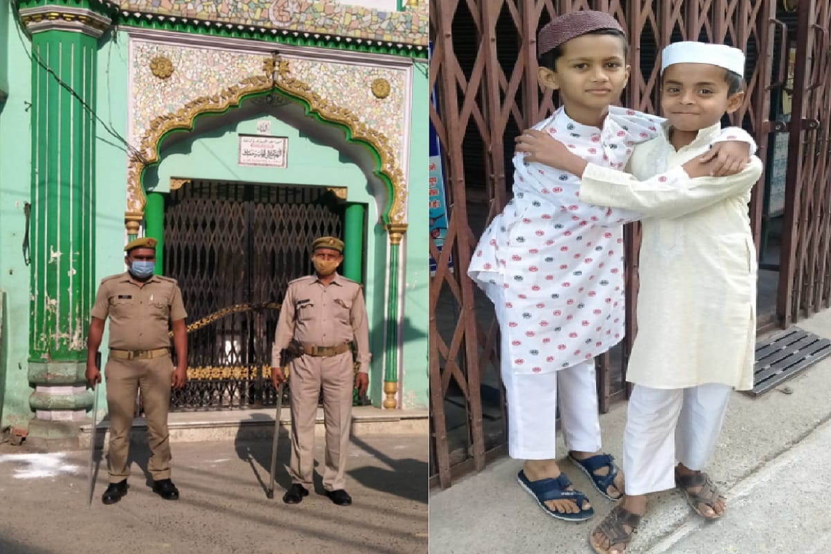 Muslim people have offered Eid-ul-Fitr prayers at home in Muzaffarnagar and Bijnor