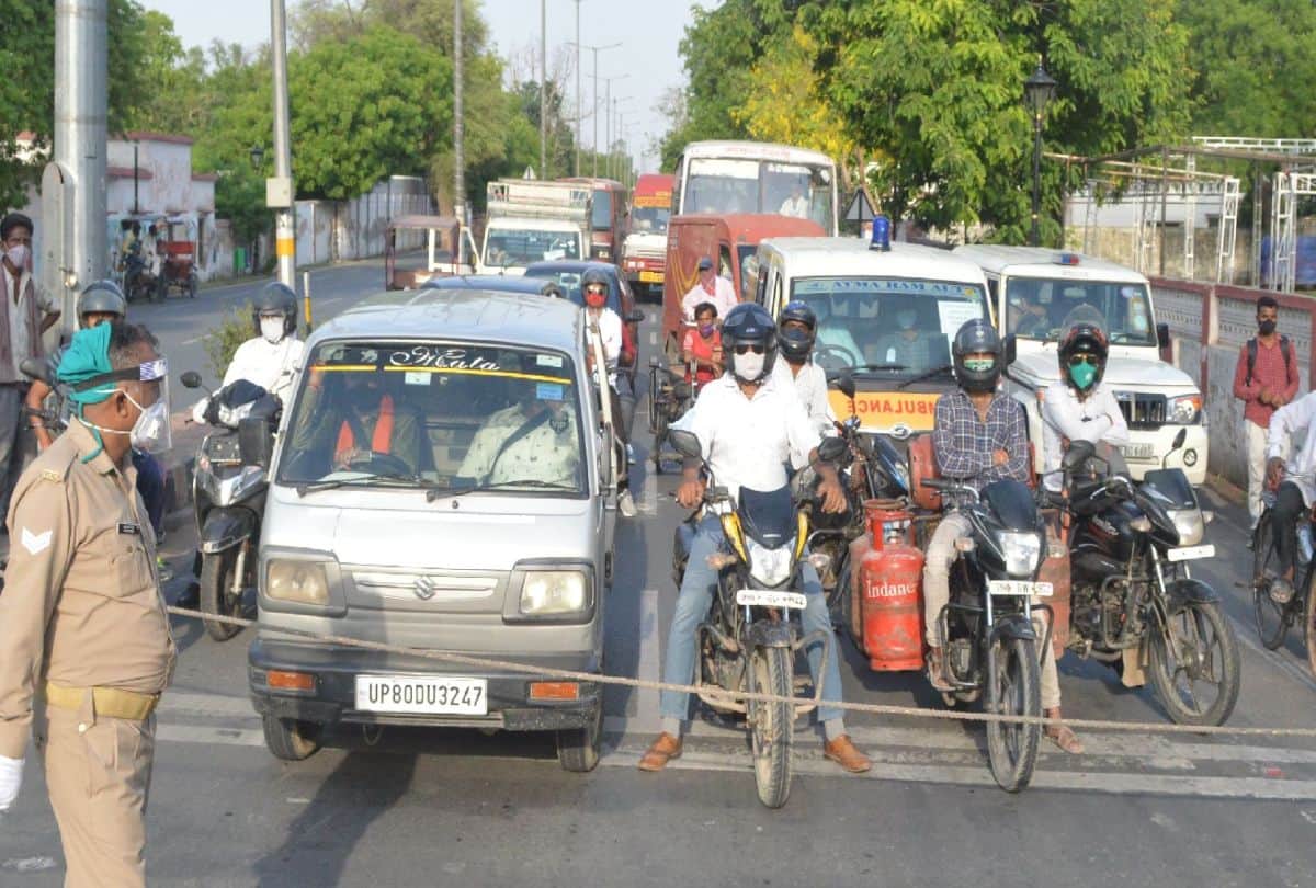traffic jam due to road block during cm yogi adityanath visits in agra