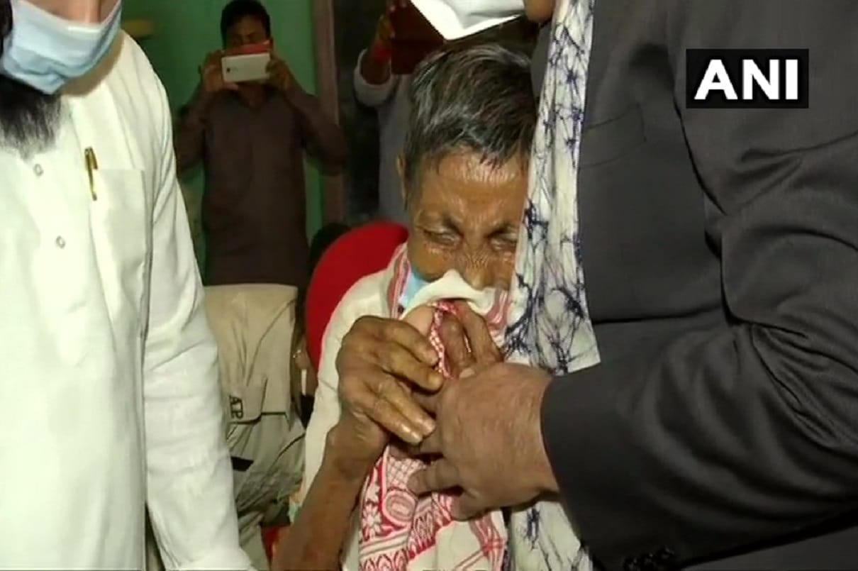 West Bengal Governor Jagdeep Dhankhar meets post poll violence-hit people at Ranpagli camp in assam