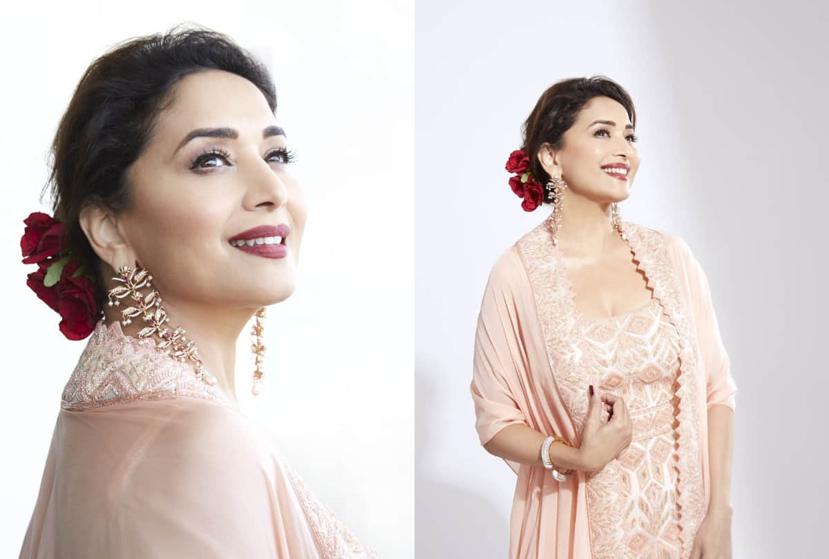 Madhuri Dixit shares throw back picture of her vacation look super gorgeous in off shoulder maxi dress