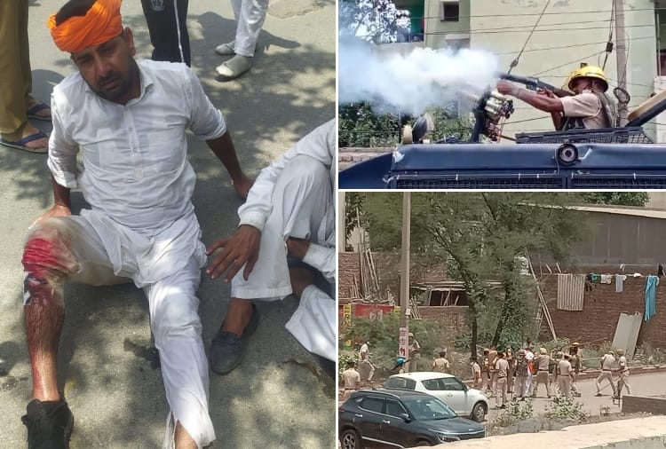 Farmers protest before Haryana CM Hisar visit