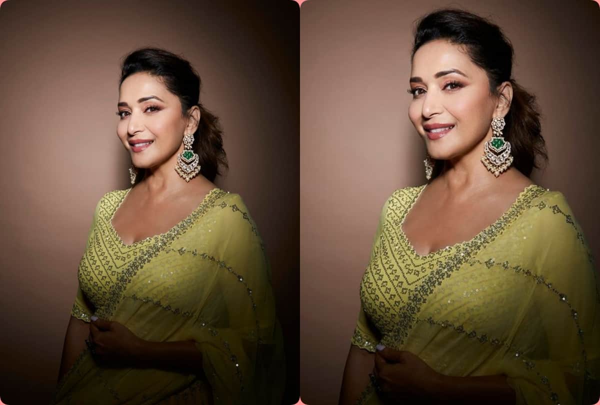 madhuri dixit blouse designs Gives modern look in traditional outfit