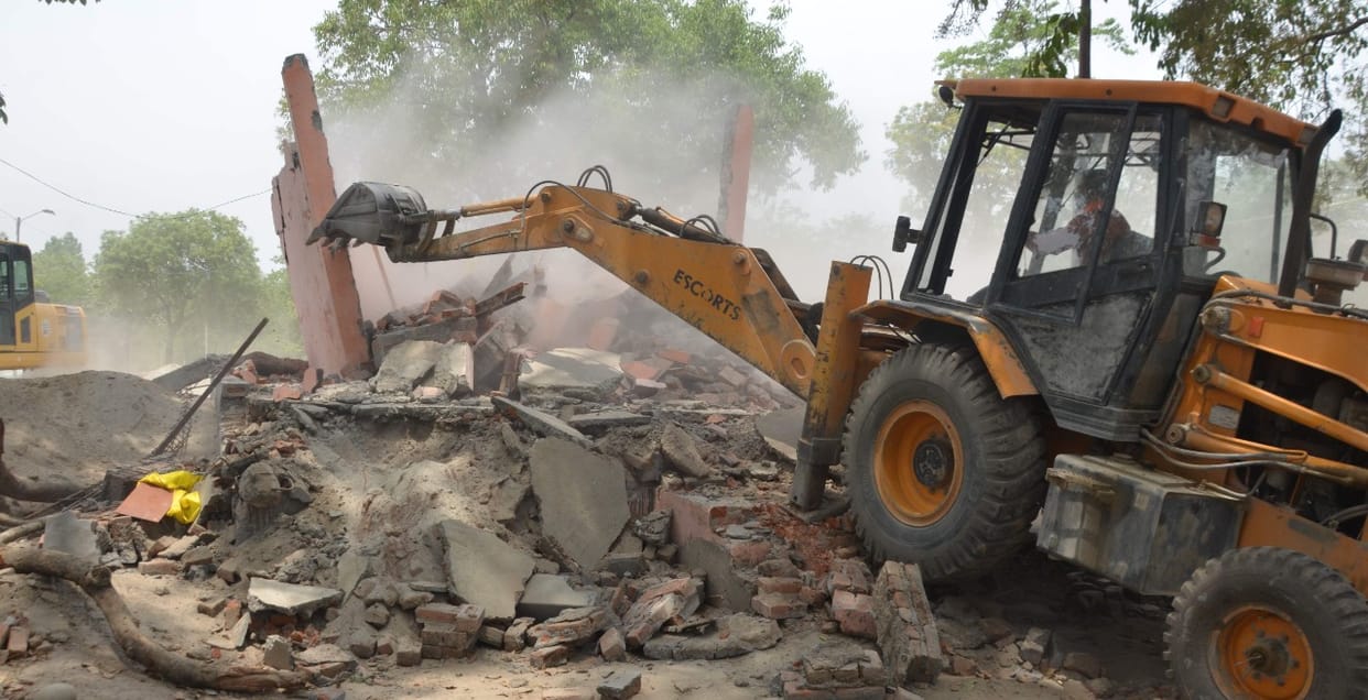 many workers stuck under as under construction two storey house gets collapsed in bareilly