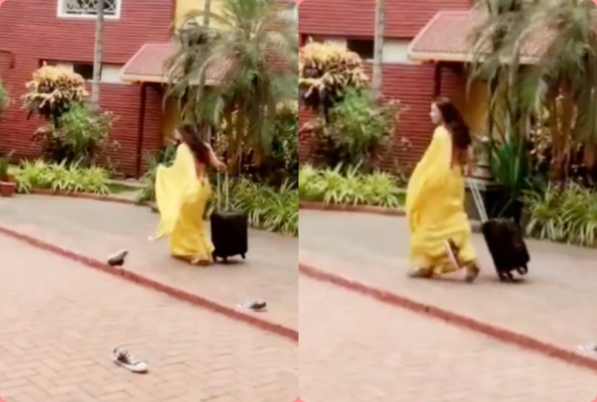 tv serial Aapki Nazron Ne Samjha nandani aka Richa Rathore funny video viral from shooting set called gold digger