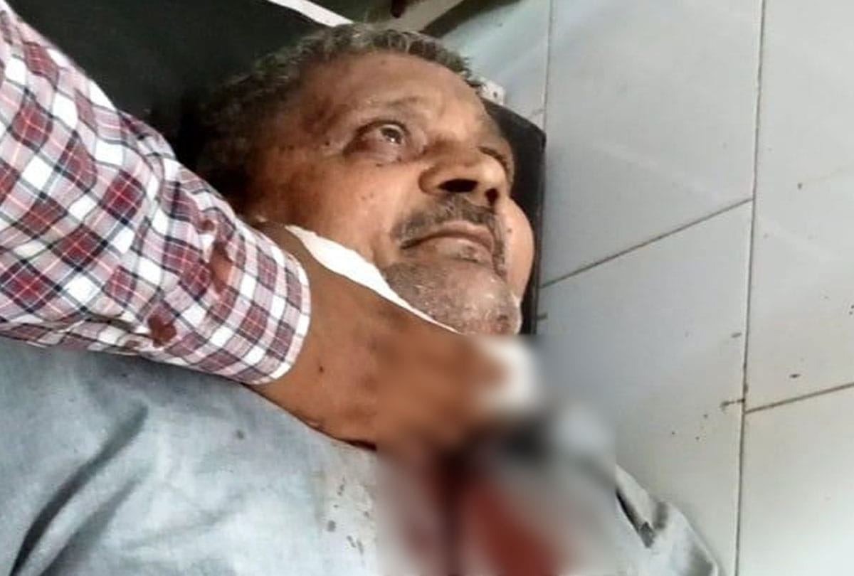kanpur crime news, Son-in-law cut the neck of father-in-law with blade