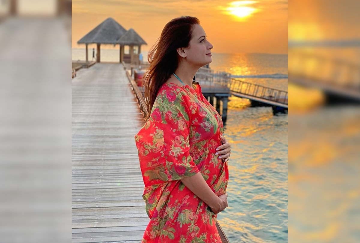 dia mirza shares his son avyaan first picture says your and mine story just started