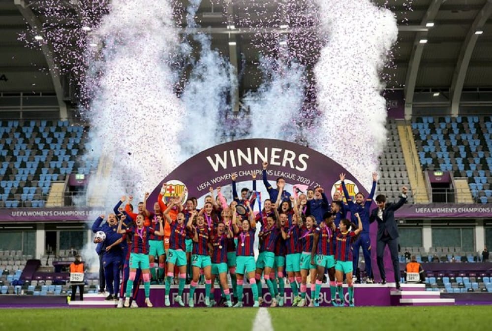 Barcelona thrash Chelsea to win women Champions League for first time
