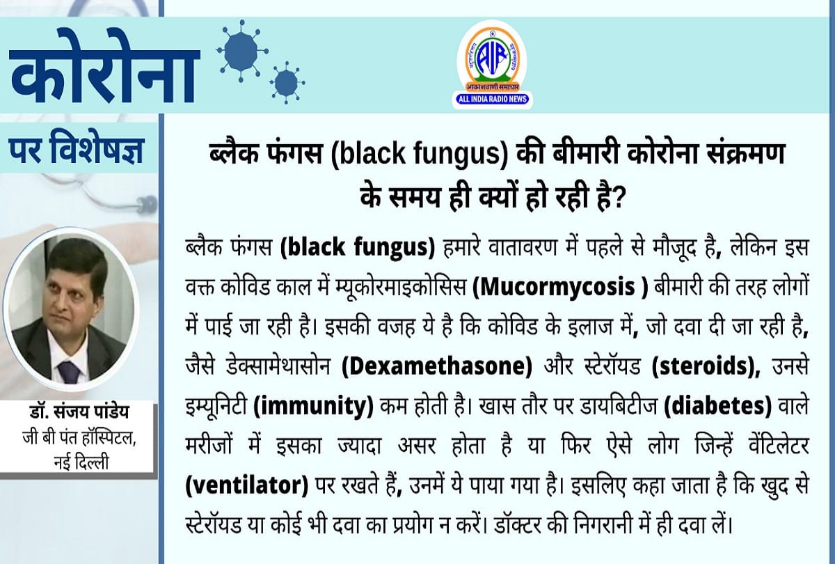 Coronavirus in India update covid 19 black fungus mucormycosis coronavirus question answer