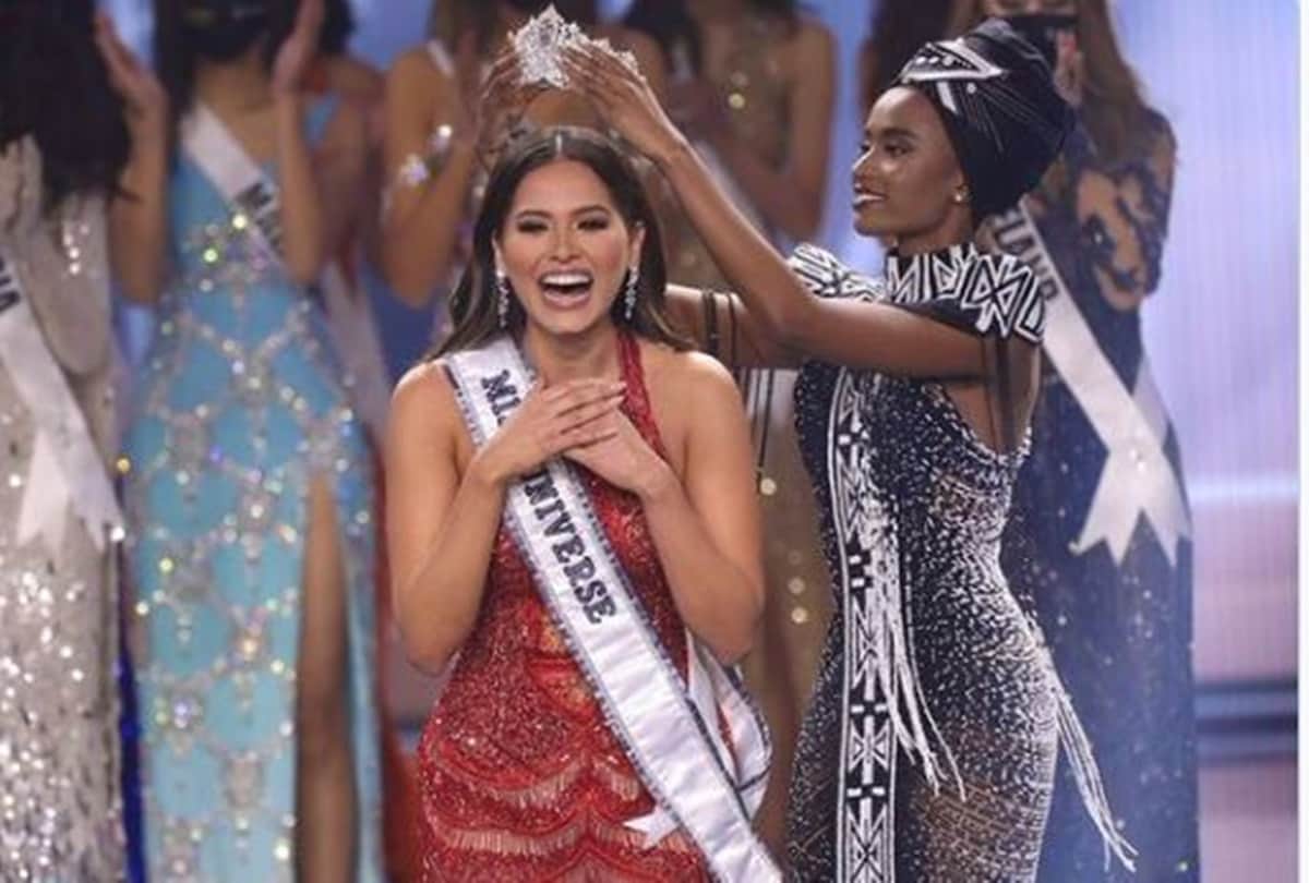 Miss Universe 2020 Miss Mexico Andrea Meza crowned as the winner Miss India Adline castelino came in top five