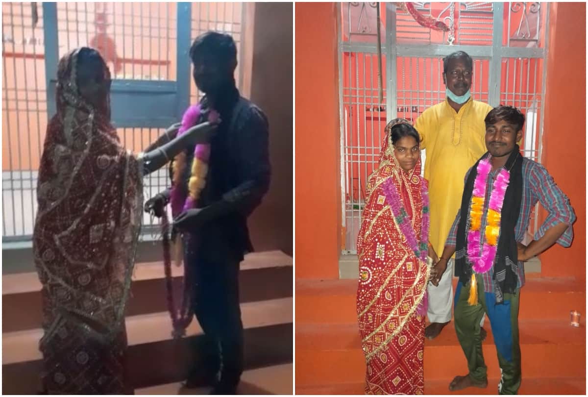 Lover couple gets married in the presence of police in Mainpuri