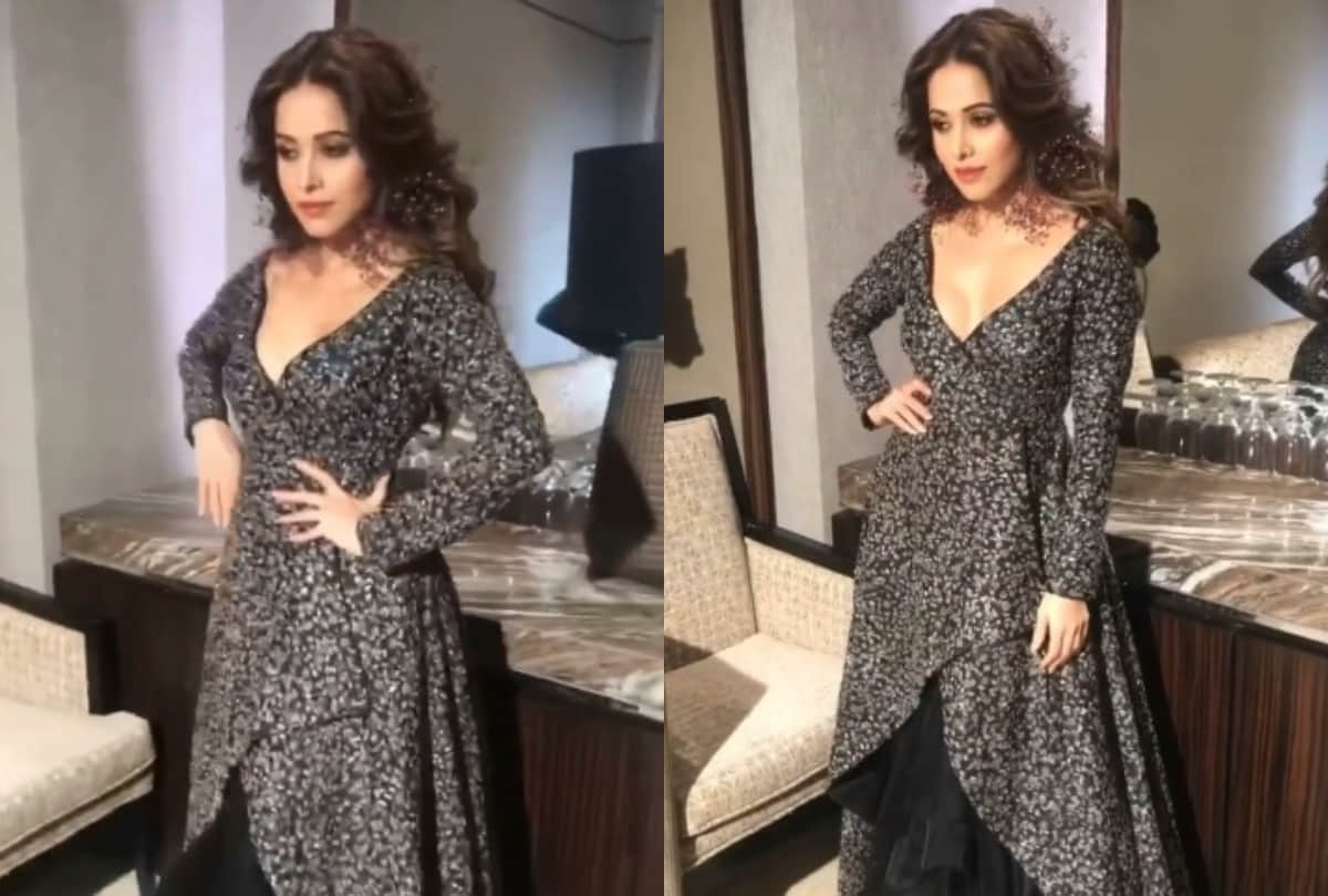 nushrat bharucha in red grey co ord set worth 14k perfect blend of style and comfort