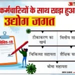 अपने कर्मचारियों के साथ खड़ा हुआ उद्योग जगत