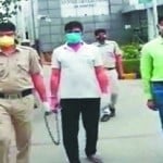 पुलिस की गिरफ्त में आरोपी
