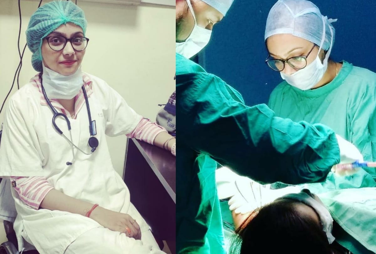 BRD medical college female doctor harshita dwivedi special story