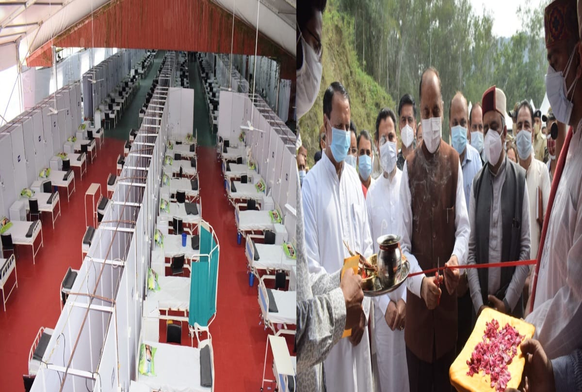 200 bed covid Hospital with oxygen facility constructed in a record two weeks dedicated to the public