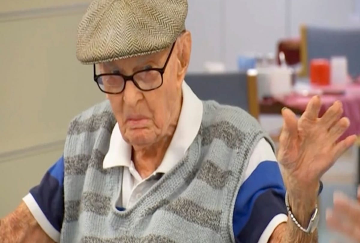 Australia oldest man 111 Years reveals secrets of long life are eating chicken brains and living simply