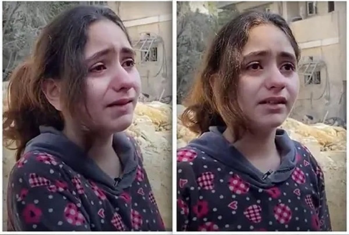 Israel Palestine controversy emotional video of 10 year old girl went viral amidst violence 11 million people have watched so far